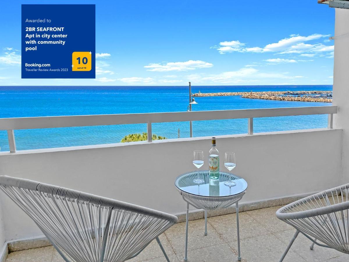 2Br Seafront Apt In City Center With Community Pool Larnaka Exterior foto